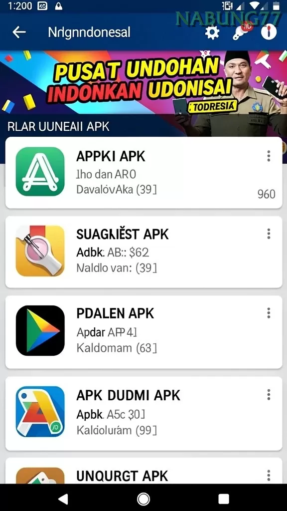 Cuplikan layar MONPERATOTO — aktivitas